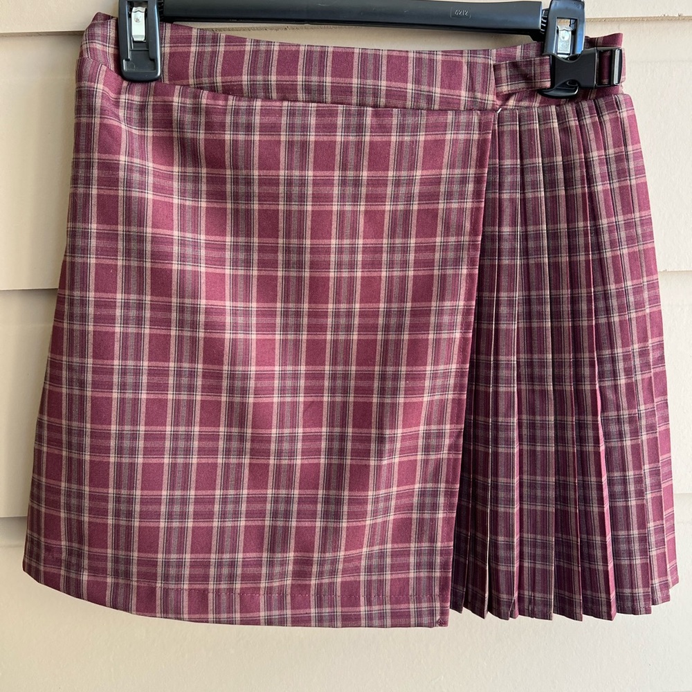 Wild Fable Plaid Pleated  Mini Skirt Size S